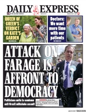 Daily Express (UK) Newspaper Front Page for 21 May 2019