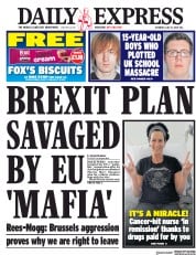 Daily Express (UK) Newspaper Front Page for 21 July 2018