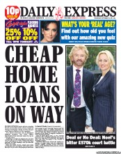 Daily Express (UK) Newspaper Front Page for 21 September 2011