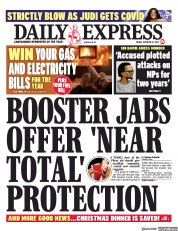 Daily Express (UK) Newspaper Front Page for 22 October 2021