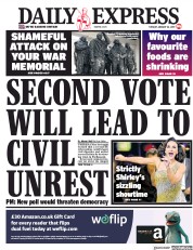 Daily Express (UK) Newspaper Front Page for 22 January 2019