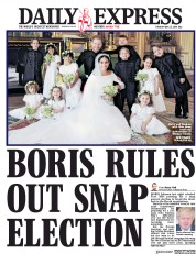 Daily Express (UK) Newspaper Front Page for 22 May 2018