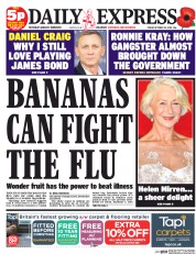 Daily Express (UK) Newspaper Front Page for 23 October 2015