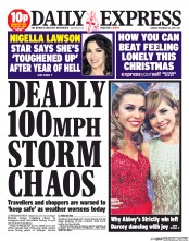 Daily Express Newspaper Front Page (UK) for 23 December 2013