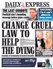 Daily Express (UK) Newspaper Front Page for 23 January 2019