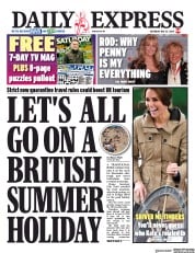 Daily Express (UK) Newspaper Front Page for 23 May 2020