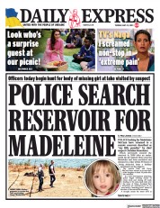 Daily Express front page for 23 May 2023