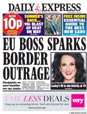 Daily Express (UK) Newspaper Front Page for 23 August 2016