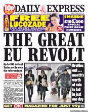 Daily Express (UK) Newspaper Front Page for 24 October 2011