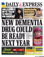 Daily Express (UK) Newspaper Front Page for 24 November 2022