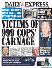 Daily Express (UK) Newspaper Front Page for 24 January 2019