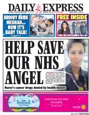 Daily Express (UK) Newspaper Front Page for 24 March 2018