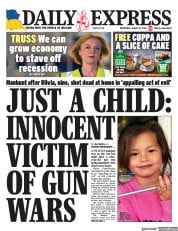 Daily Express (UK) Newspaper Front Page for 24 August 2022