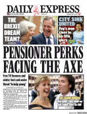 Daily Express (UK) Newspaper Front Page for 25 April 2019