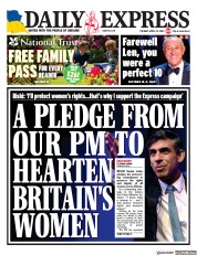 Daily Express (UK) Newspaper Front Page for 25 April 2023