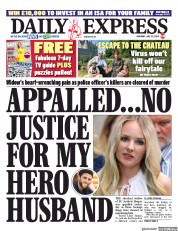 Daily Express (UK) Newspaper Front Page for 25 July 2020