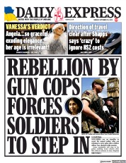 Daily Express front page for 25 September 2023
