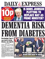 Daily Express (UK) Newspaper Front Page for 26 January 2018