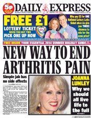 Daily Express (UK) Newspaper Front Page for 26 February 2014