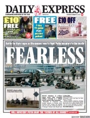 Daily Express (UK) Newspaper Front Page for 26 February 2022