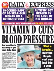 Daily Express (UK) Newspaper Front Page for 26 June 2014