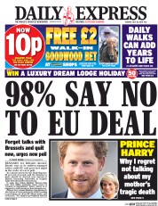 Daily Express (UK) Newspaper Front Page for 26 July 2016