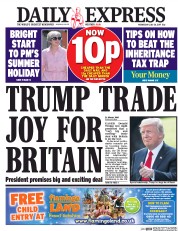 Daily Express (UK) Newspaper Front Page for 26 July 2017