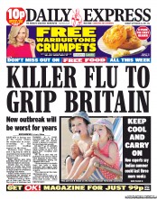 Daily Express Newspaper Front Page (UK) for 26 September 2011