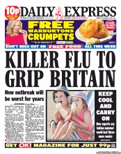 Daily Express (UK) Newspaper Front Page for 26 September 2011