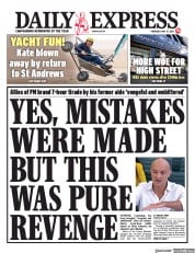 Daily Express (UK) Newspaper Front Page for 27 May 2021