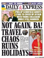Daily Express front page for 27 May 2023