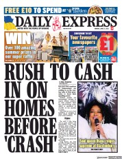 Daily Express (UK) Newspaper Front Page for 27 June 2022