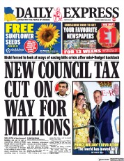 Daily Express (UK) Newspaper Front Page for 28 March 2022