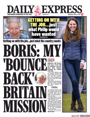 Daily Express (UK) Newspaper Front Page for 28 April 2021