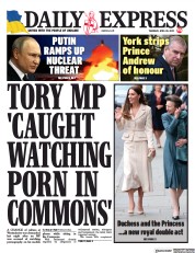 Daily Express (UK) Newspaper Front Page for 28 April 2022