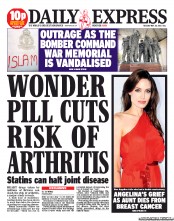 Daily Express (UK) Newspaper Front Page for 28 May 2013