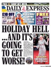 Daily Express (UK) Newspaper Front Page for 28 May 2022