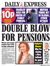 Daily Express (UK) Newspaper Front Page for 28 June 2017