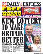 Daily Express (UK) Newspaper Front Page for 28 September 2011