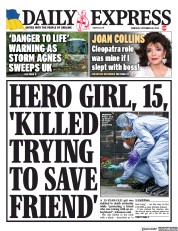 Daily Express front page for 28 September 2023