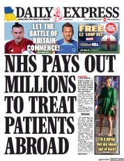 Daily Express (UK) Newspaper Front Page for 29 November 2022