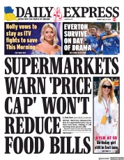 Daily Express front page for 29 May 2023