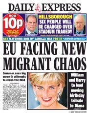 Daily Express (UK) Newspaper Front Page for 29 June 2017