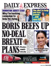 Daily Express (UK) Newspaper Front Page for 29 July 2019