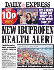 Daily Express (UK) Newspaper Front Page for 29 August 2017