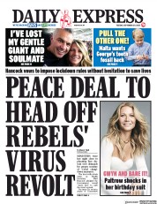 Daily Express (UK) Newspaper Front Page for 29 September 2020