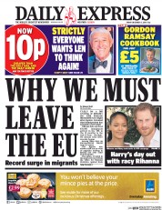 Daily Express (UK) Newspaper Front Page for 2 December 2016