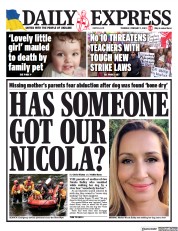 Daily Express front page for 2 February 2023