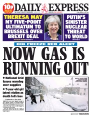 Daily Express (UK) Newspaper Front Page for 2 March 2018