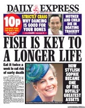 Daily Express Newspaper Front Page (UK) for 2 April 2013